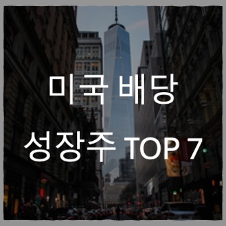 미국 배당 성장주 TOP 7